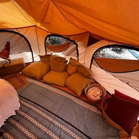 Luxusní stan Glamping Olive Tent In Our Garden Sardinia